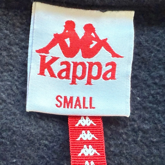 Kappa Reflective Cropped Pullover Sweatshirt in Black Size S - Picture 8 of 8